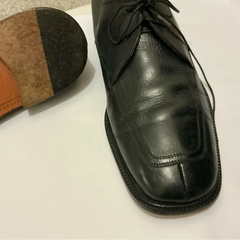 Mercanti Fiorentini Black Leather Oxfords